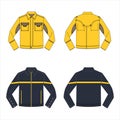 Vector jacket with inner pockets design
